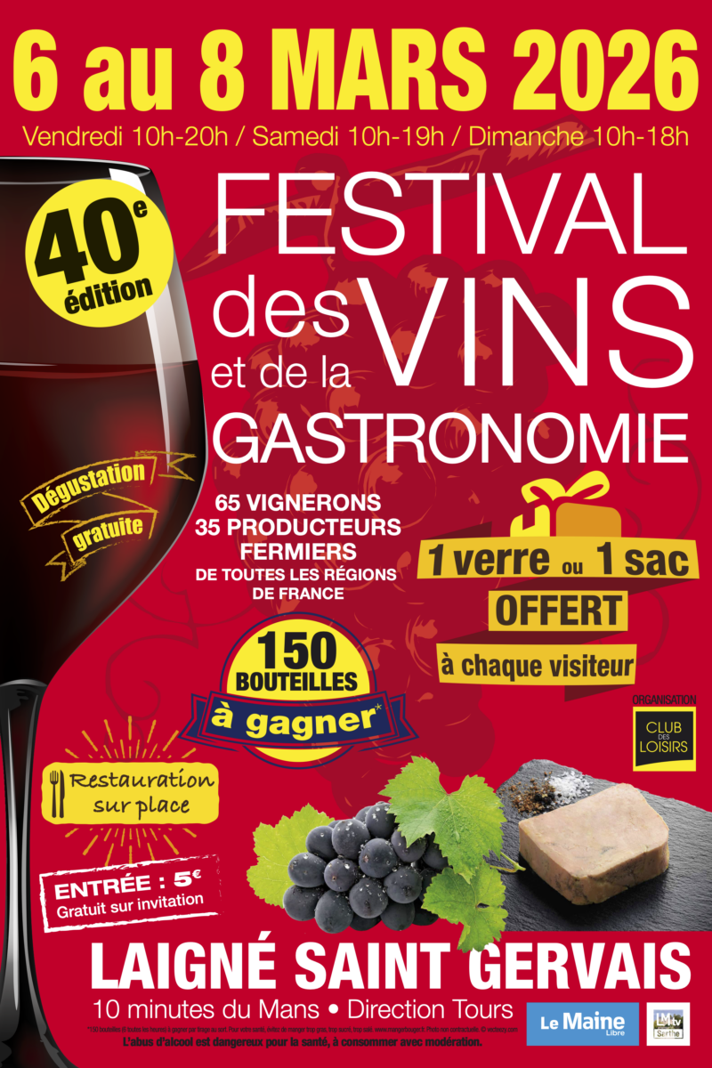 Festival des vins et de la gastronomie – Laigné-Saint-Gervais (72)