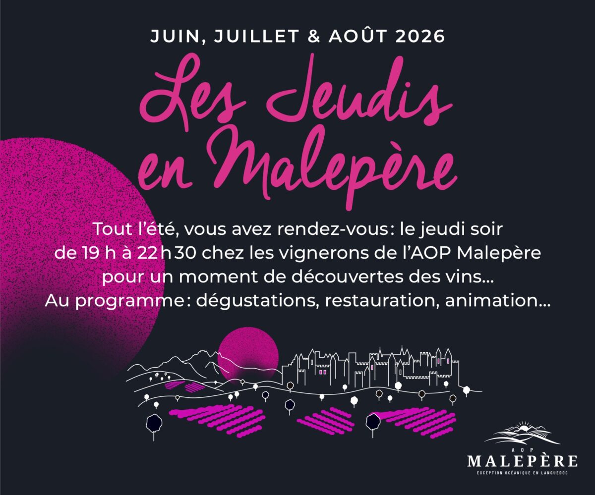 LES JEUDIS EN MALEPÈRE 🍷 - jeudi 4 juin