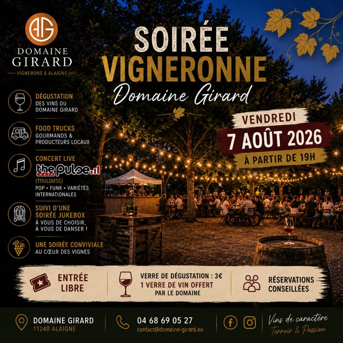 🍷 Soirée Jukebox - 5e édition - 📅 Vendredi 7 août